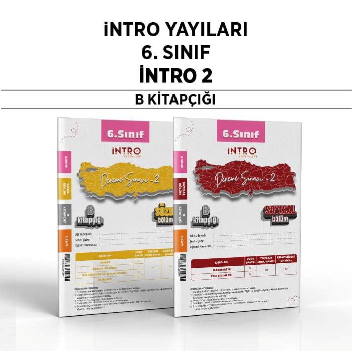 İNTRO 06.SINIF SÜREÇ DEĞ.(SDS) SAY/SÖZ 2-B - 25-26